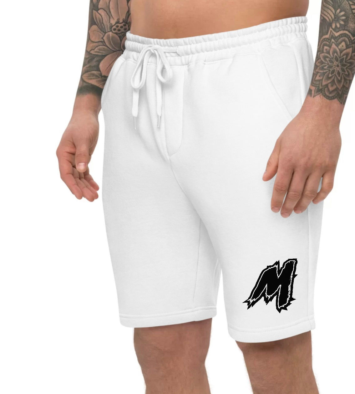 Unisex Mafia Fleece Monogram Shorts