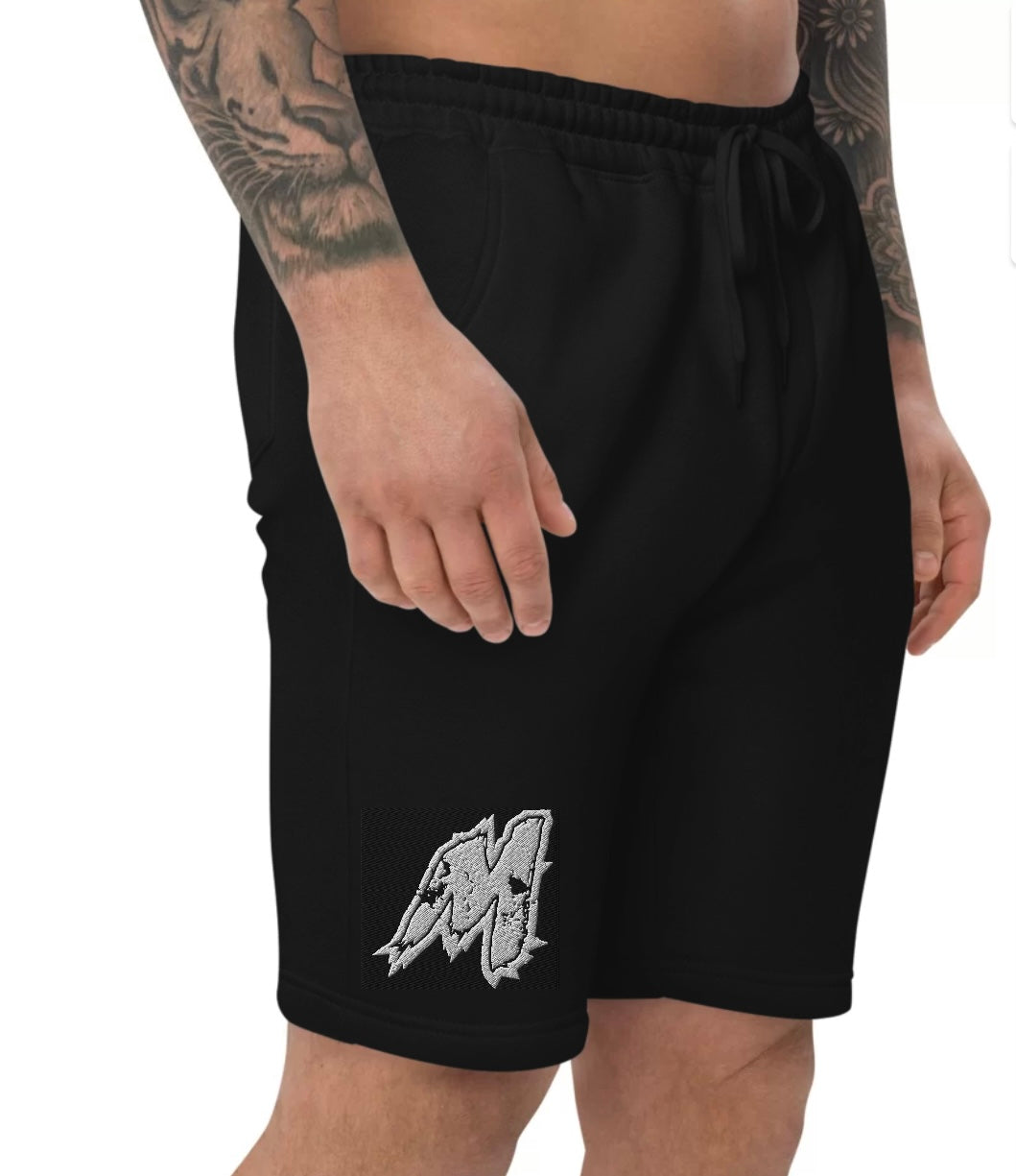 Unisex Mafia Fleece Monogram Shorts