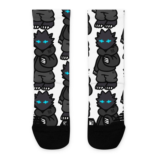 Cyber wolf compression socks
